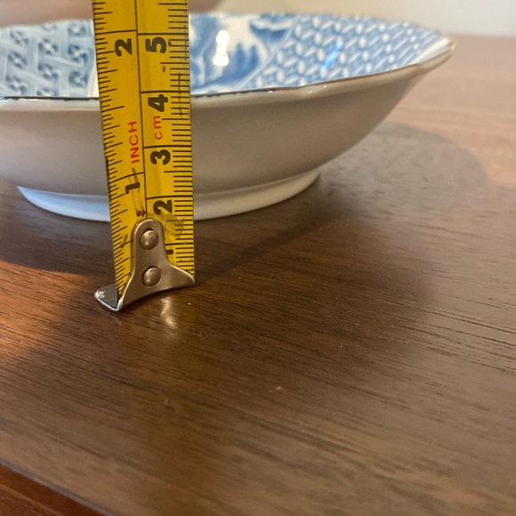 Blue/ White Oriental Design set of 6 rice soup bowls 6.5” - Picture 5 of 5